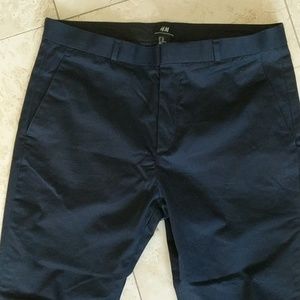 Navy mens cotton pants